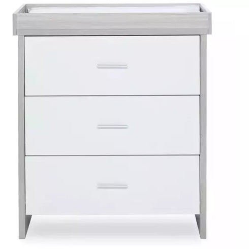 Ickle Bubba Pembrey Changing Unit- Ash Grey & White